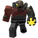 Molten Golem enemy from Tower Defense Simulator