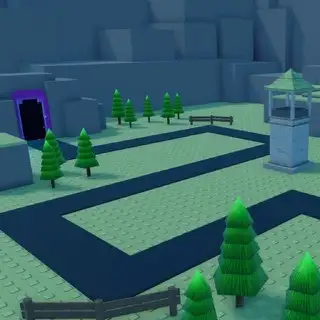 Classic Forest Camp map thumbnail from Tower Defense Simulator