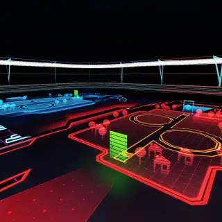 Laser Stadium map thumbnail from Tower Defense Simulator