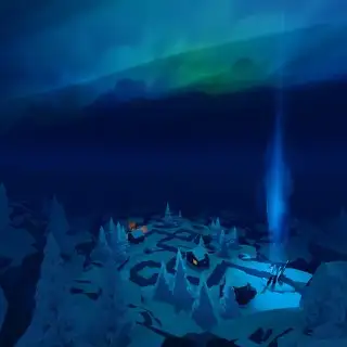 Northern Lights map thumbnail from Tower Defense Simulator