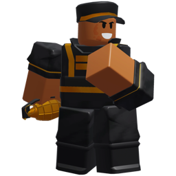 Golden Demoman tower icon from Tower Defense Simulator